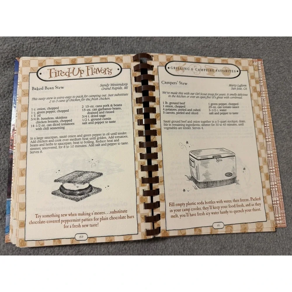 Gooseberry Patch One-Pot Meals Cookbook Spiral Bound Book Collectible Country